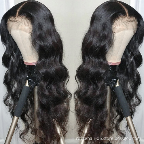 Raw Unprocessed Cambodian Invisible Hairline Front Swiss Lace Natural Color Human Hair Lace Wigs For Small Heads